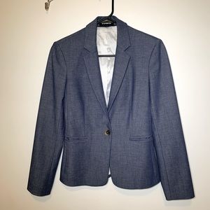 Express size 2 women’s blazer, denim blue